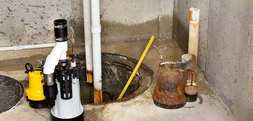 Installing Sump Pump in Finished Basement in Puyallup, WA